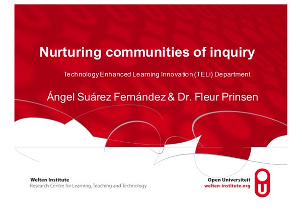 OU_Edu_science's tweet image. Read @Fleur_Uni @Titogelo Nurturing communities of inquiry buff.ly/1Mjd0MC  #learning #education