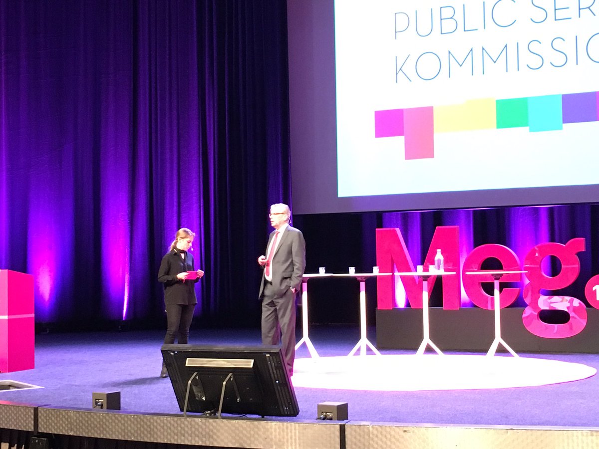 mariarimpi's tweet photo. "Om fler producenter får möjlighet att göra public service så ökar mångfalden" Gunnar Strömblad ordf i #pskom #meg16 https://t.co/QuoZvrLyvs