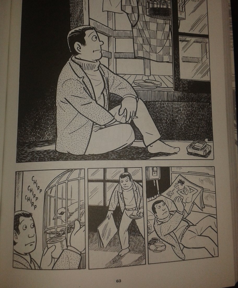 DavidBzatt's tweet photo. #YoshihiroTatsumi is great at dead-eyed existential despair (and line work) #ThePushMan #comics #manga https://t.co/6O4P4TGBfY