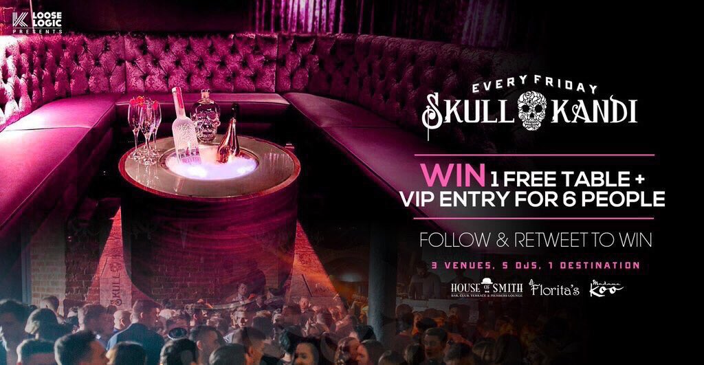 SK_NCL's tweet photo. #RT &amp; #Follow to win: - 6 Free Entries - VIP &amp; QJump - Table &amp; Bottle of Vodka Winner announced 8pm #Skullkandi 💀🍭 https://t.co/XIu4W3BERl