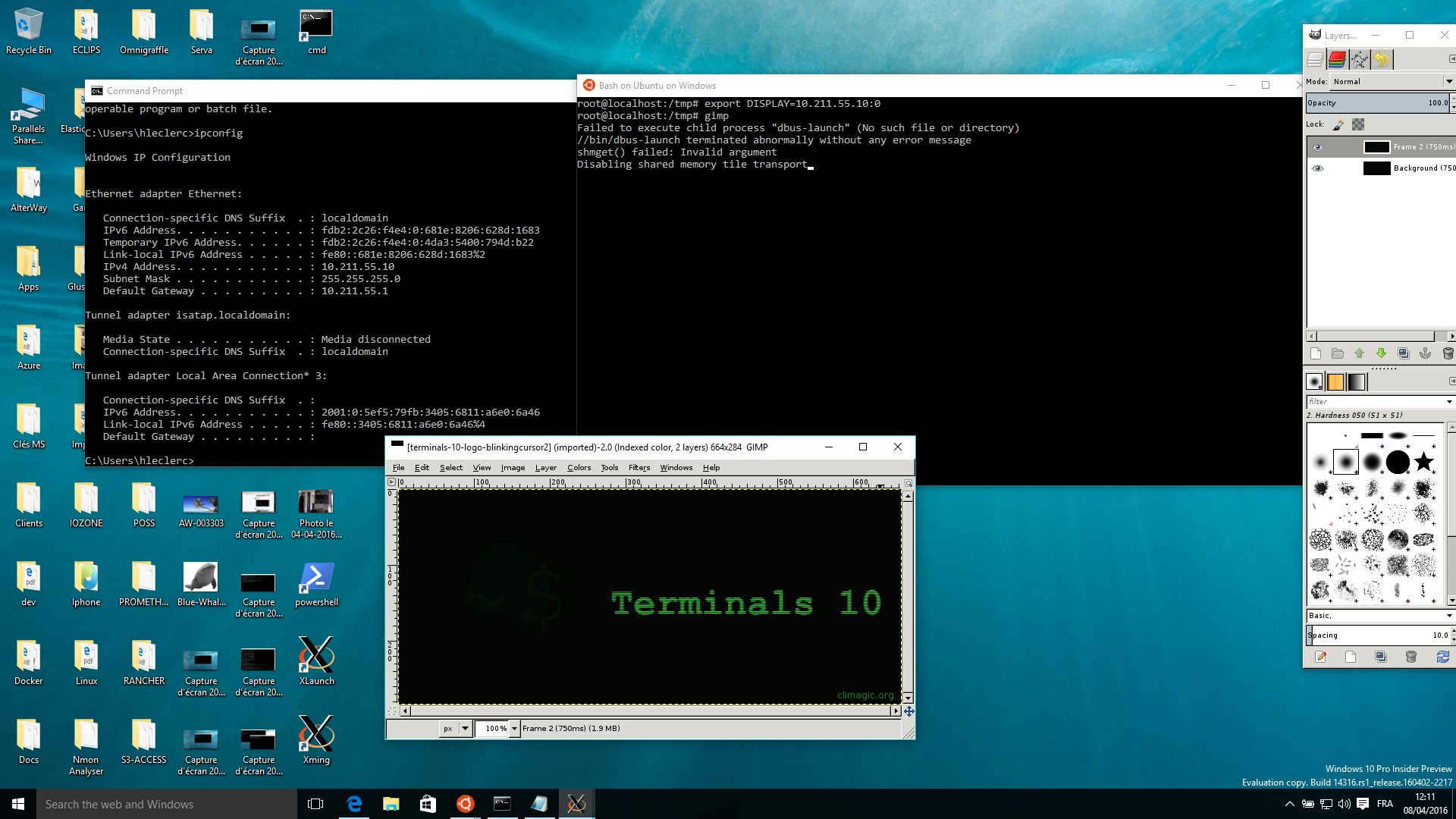 Herve Leclerc X11 App W Bashonwindows Install Xming Then Install Linux App Eg Apt Get Install Gimp Export Display That S It T Co Iqt4cni5fq Twitter