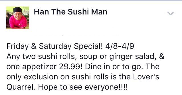 Weekend Special!!! #sushi  #sushitime