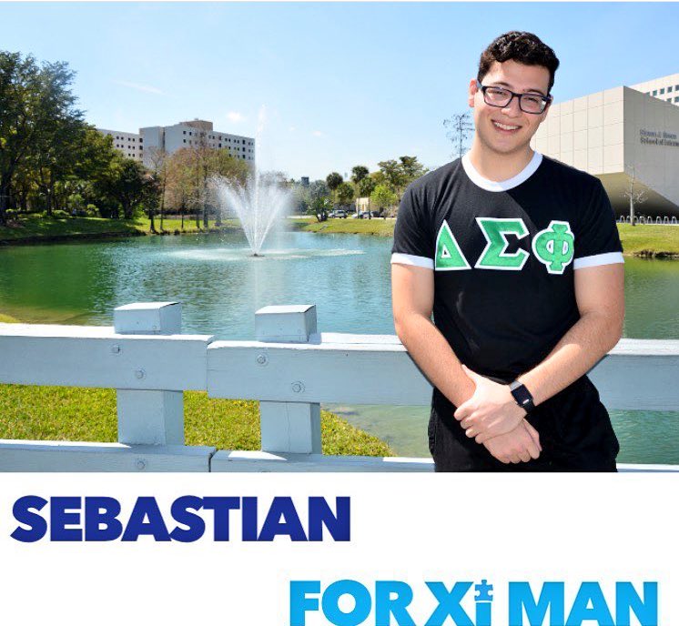 AXiD_FIU's tweet photo. Sebastian Lacayo is honored & grateful for the opportunity to give back to such a special cause. 💙💡 #XiMan16 https://t.co/eK6j0vzx17