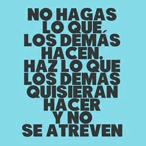 _LeaderBusiness's tweet image. No hagas lo que los demás hacen. Haz lo que los demás quisieran hacer y no se atreven. #Emprende #Arriesga