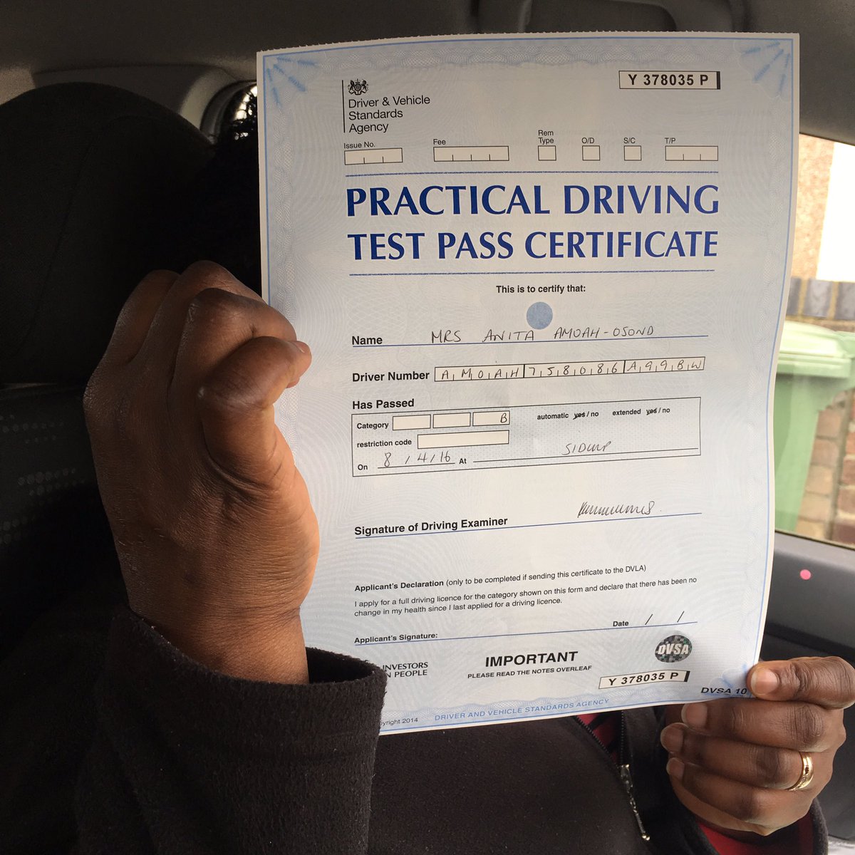 Speedi_DS's tweet photo. Anita #passes her #drivingtest at #Sidcup wth #zerominors. #London #harrow #driving #passnow #drivingschool #lessons https://t.co/Un2Sqm95SN