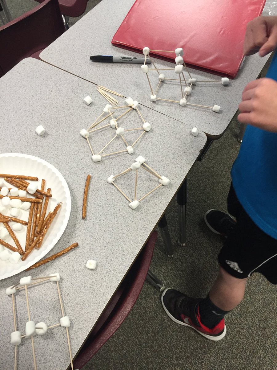 JenniferStroud9's tweet photo. Mrs. Stroud's class is making 3-D shapes. #rrepride #secondgraderocks https://t.co/7oxYwrVvw9