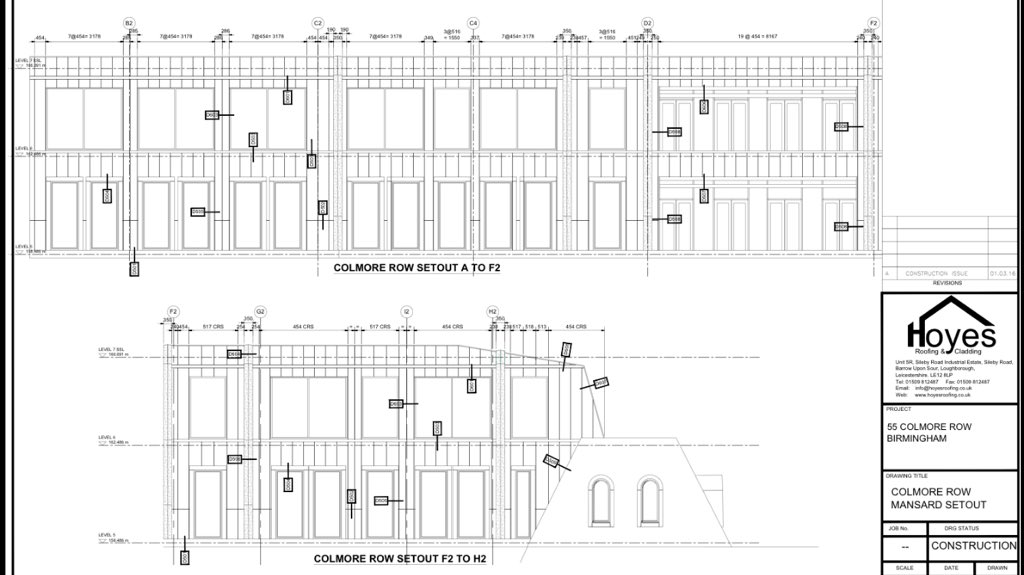 We have been appointed to install external top 2 floor mansard cladding to 55 Colmore Row with @eurocladuk Vieo Zinc