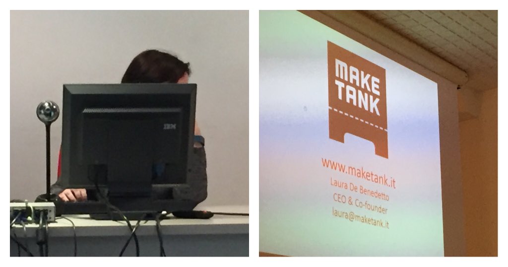 Dietro quello schermo c'è la nostra amica Laura,ne abbiamo le prove #pc4 #pepelab #maketank <a href="/MakeTankItaly/">MakeTank</a>