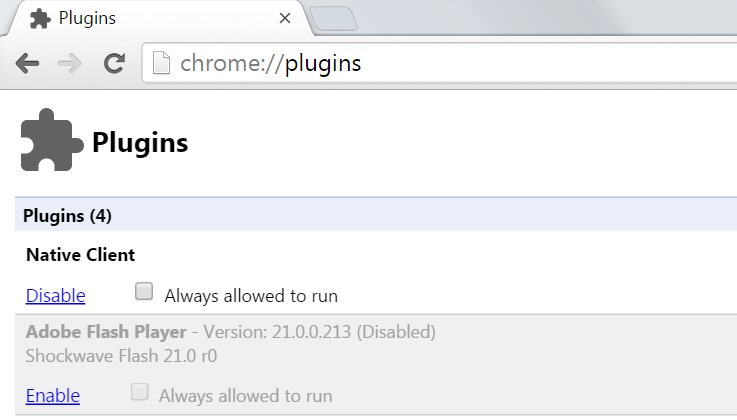 zeynep's tweet image. .@AndreiCzc Good point. Folks, on Chrome type chrome://plugins/ in the URL bar, disable Flash. Takes just a minute.