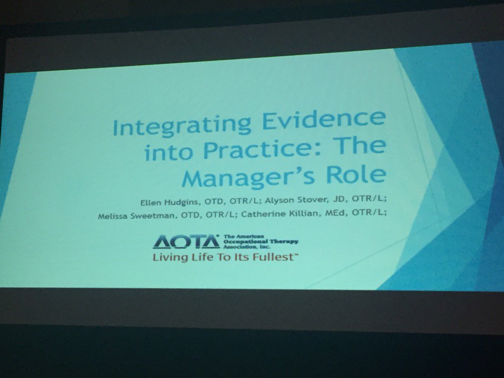 SweetmanMelissa's tweet photo. Presented with a great team this morning! #AOTA16 #RMUatAOTA #SCOTA2016 https://t.co/9GbAg4A6wv