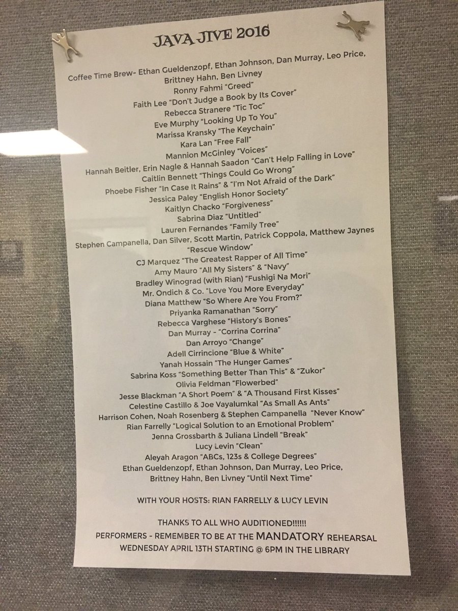 CueandCurtain's tweet photo. congrats to those in Java Jive!!!! https://t.co/bfrxWcgrbN
