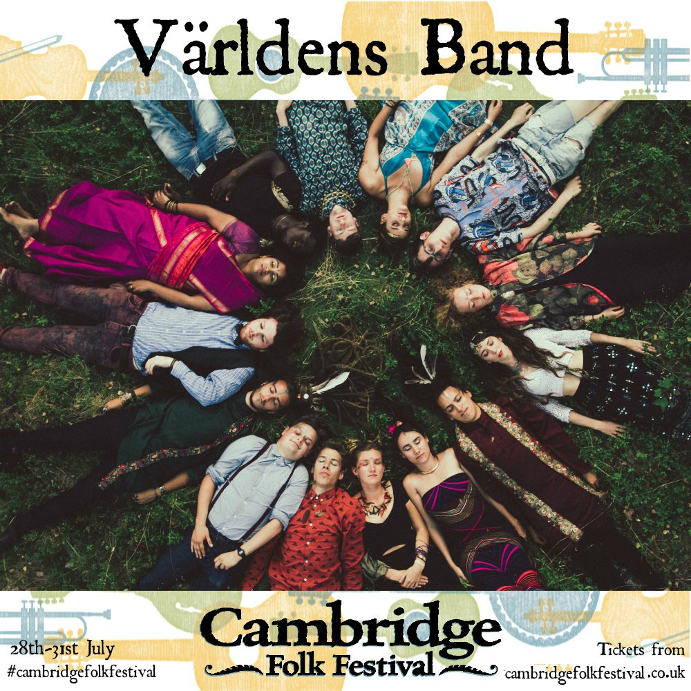 VarldensBand's tweet photo. We're honoured to be joining the fantastic line-up for @CamFolkFest this summer for our only summer stop 2016 #cff16 https://t.co/x6k9uAJoqn