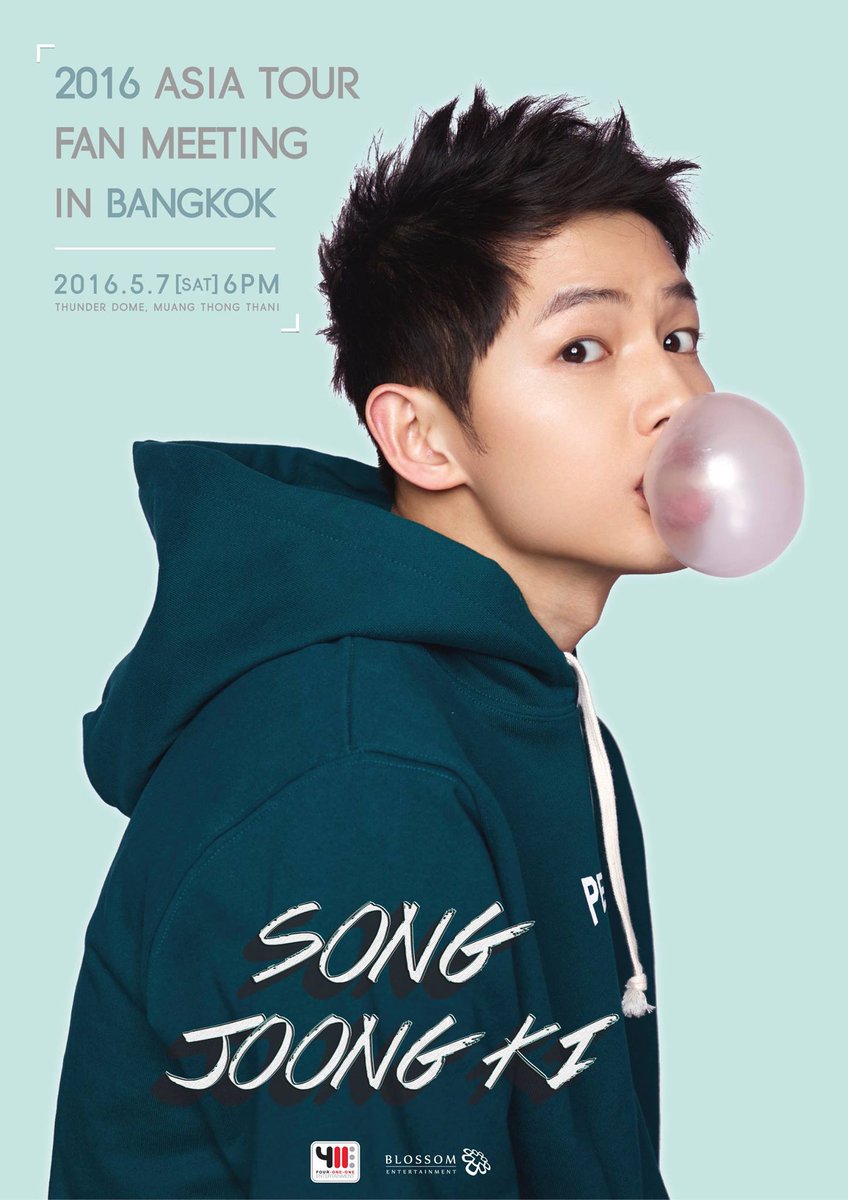 2016 SONG JOONG KI ASIA TOUR FAN MEETING IN BANGKOK 

Ticket on sale tomorrow !!!

thaiticketmajor.com/concert/song-j…