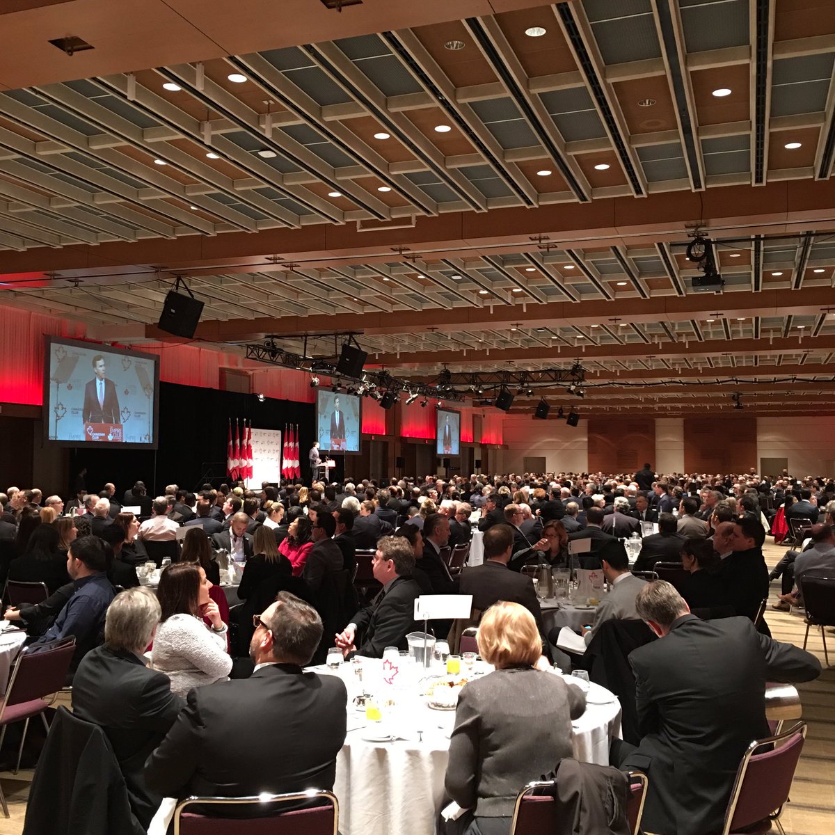 NaelingC's tweet photo. Packed room this morning for the post budget breakfast with @Bill_Morneau #cdnpoli @CdnClubTO https://t.co/nt5FVi2p1X
