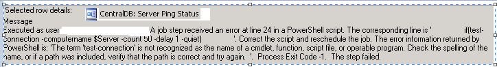 Awsdata149Sql's tweet image. @LaerteSQLDBA Getting below Power shell error while running script by SQL job. Can you please help #powershellhelp
