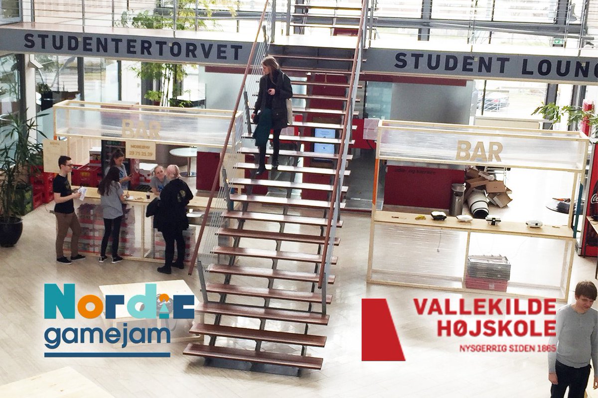 The <a href="/Vallekilde/">Vallekilde Højskole</a> students have set up an amazing cafe area for #NGJ16. Come visit them and say hi!