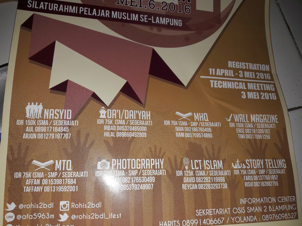 Islamic Festival II
<a href="/rohis2bdl_ifest/">Islamic Festival II</a>

full info: ifest.rohis2bdl.com