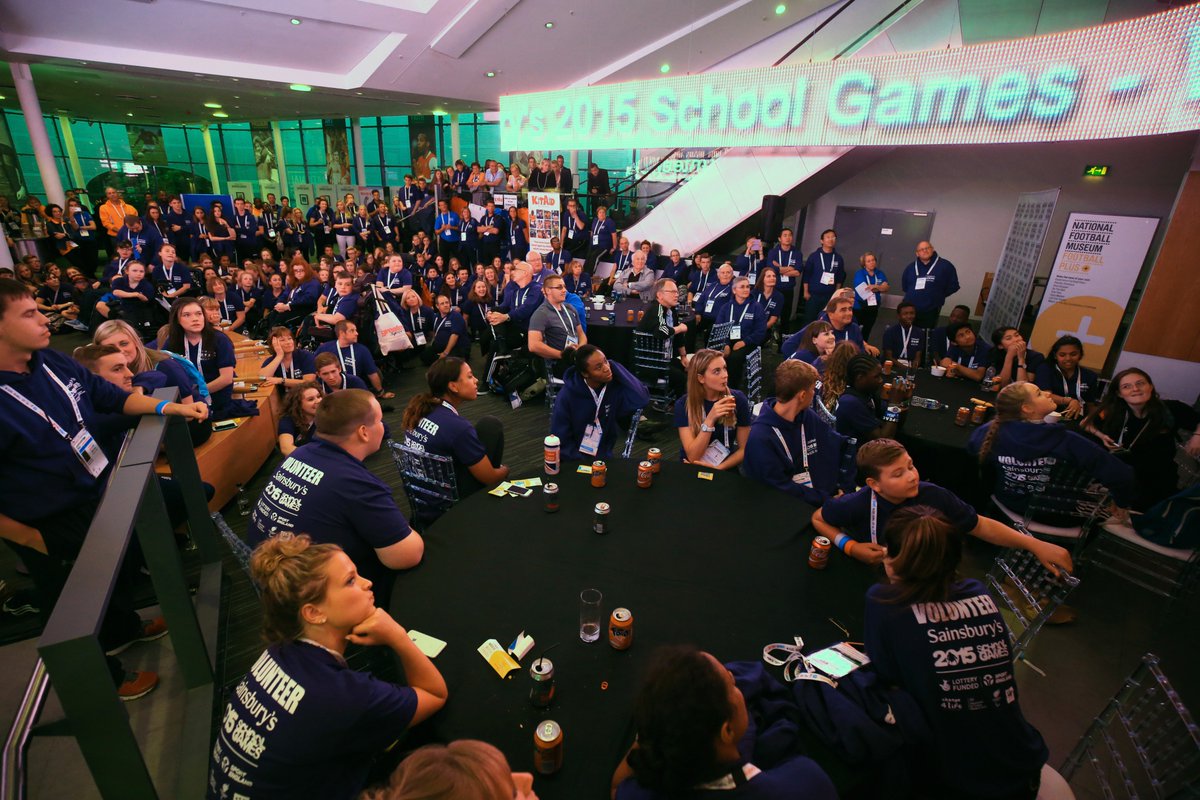 The hundreds of volunteers help make the #SchoolGames what it is! Can you help in 2016? bit.ly/SG-vol