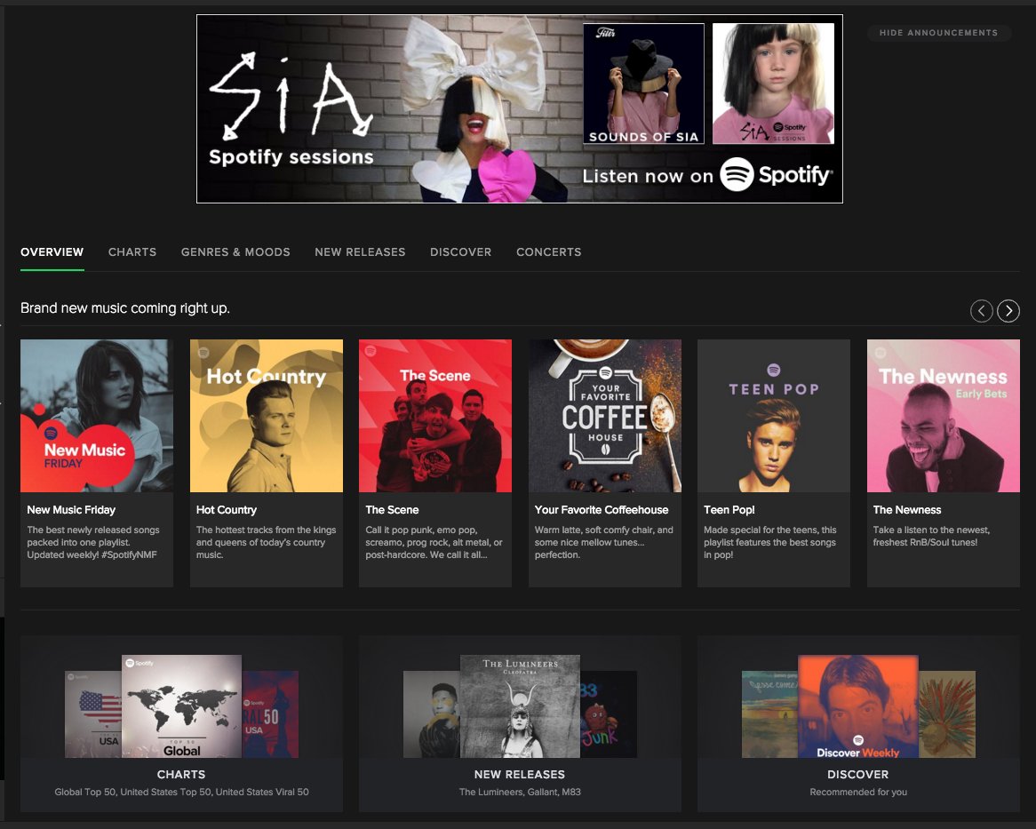 gabrielsfdc's tweet photo. @Spotify You know my most intimate musical preferences, yet you show me the same startup screen as everyone else? https://t.co/n6N0nFzhzq