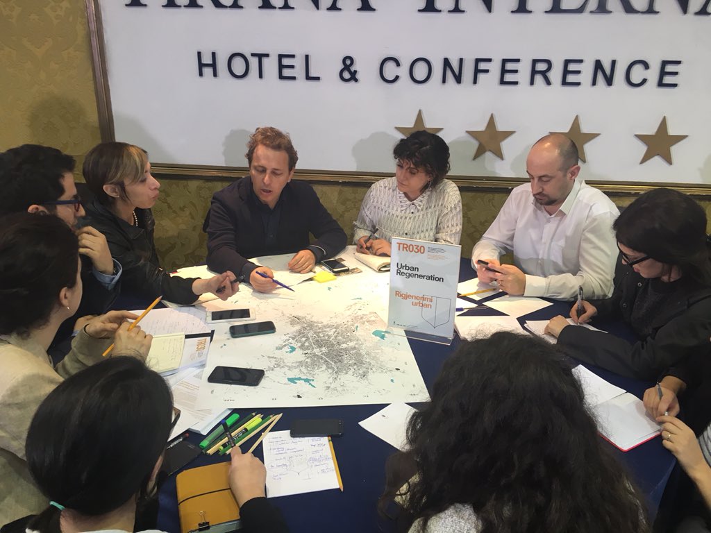 Arbjan's tweet photo. TR030 - Diskutimet publike me ekspertet per vizionin e ri strategjik te qytetit. https://t.co/Us80jyoTHz