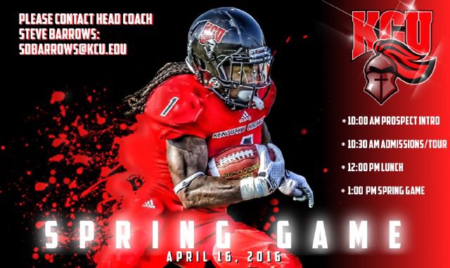 GoKnightsFB's tweet image. Make plans to come check out the Spring Game, next Saturday afternoon! #KCUFootball #All-In #KnightFAST