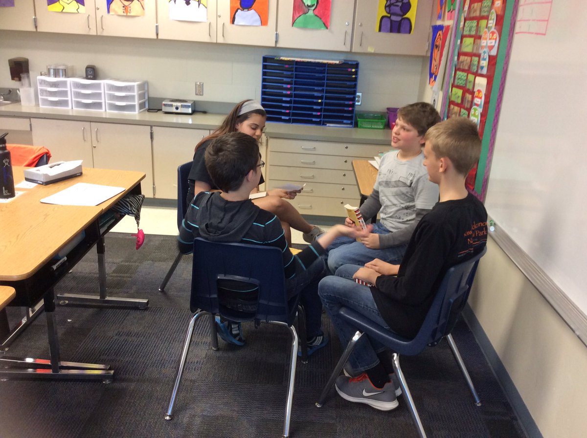 Literature circles with the best book of all time! #okayfornow #garydschmidt <a href="/OPC512/">Huskies</a>
