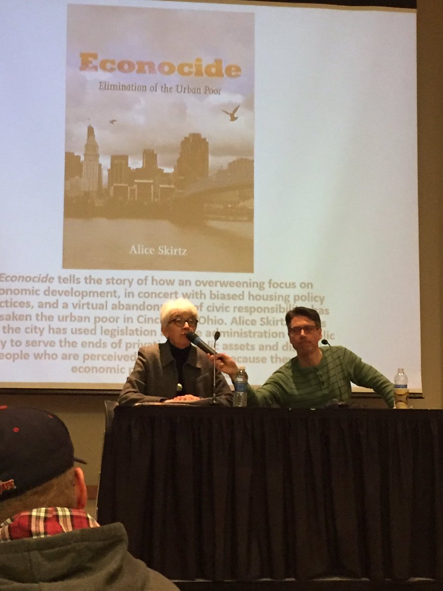 LadiBlaze's tweet photo. Economic inequality summit . Author Alice Skirtz &amp; Chris Wilkey @nkuedu #econocide #economicinequality https://t.co/4El8rqm2uy