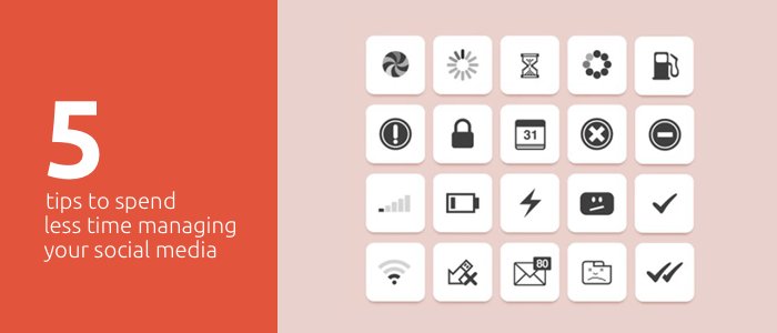 5 tips to spend less time managing your social media 
bit.ly/1ZE18VT