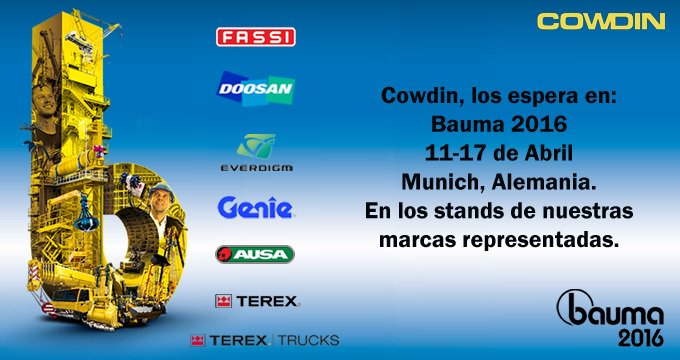 Cowdinsa's tweet photo. Bauma 2016, Munich-Alemania https://t.co/tj15wXxhfS