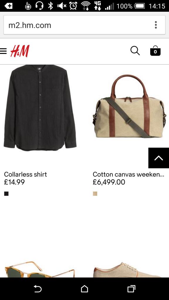 steeleworld's tweet image. Hi @hm I like the canvas bag. But not sure is worth is much #ecommerceproblems