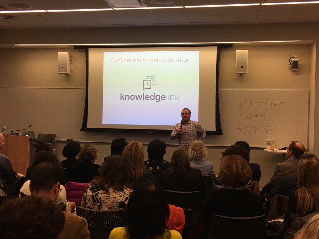 SylviediGiusto's tweet photo. Always great to see our friends of @KnowledgelinkTV at @NSANYC #nsa16 https://t.co/lXCwGABelu