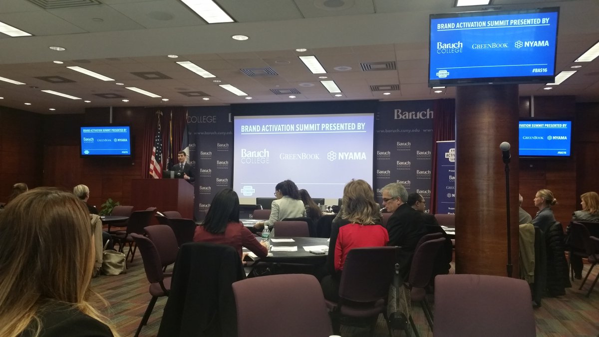 eyesoreinc's tweet photo. Getting up to snuff on marketing at Baruch College for the Brand Activation Summit! #bas2016 https://t.co/gnS5SfFc9e