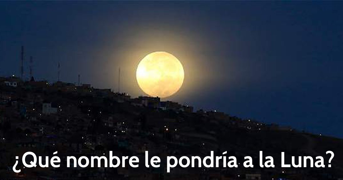 ELTIEMPO's tweet photo. El proyecto ‘Name the Moon’ busca bautizar al satélite natural de la Tierra https://t.co/WBR4XC9jWz https://t.co/DFETEfdj2I