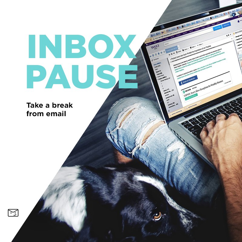 E-mails are also a huge distraction.
With Inboxpause.com you can put new messages on hold.
