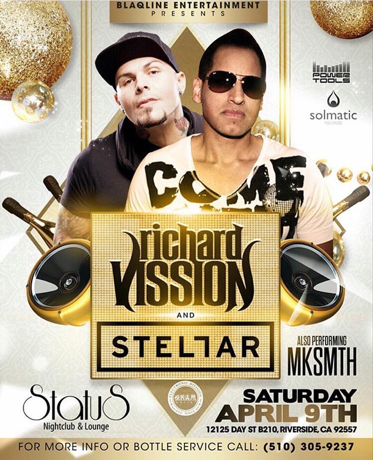 GaylynnGoodrich's tweet photo. This Saturday April 9. #richardvission #djstellar #mksmth https://t.co/BfamWbjKvU