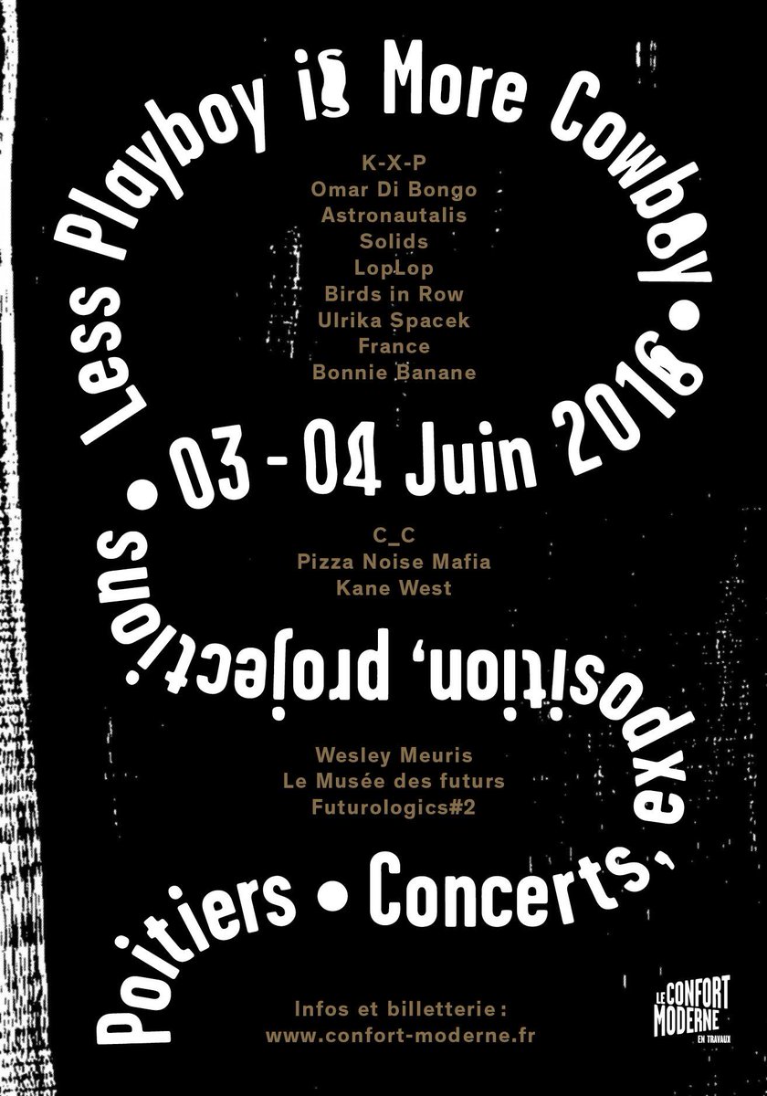 Less Playboy Is More Cowboy vient de révéler sa programmation avec notamment <a href="/bonniebanane/">Bonnie Banane</a> et <a href="/djkanewest/">Kane West</a>.