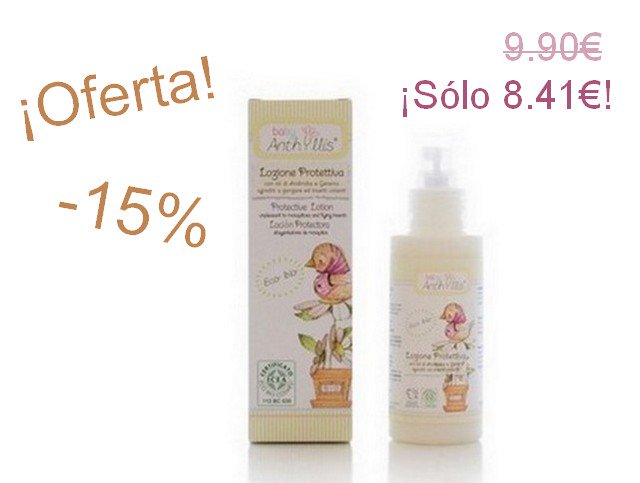 BIOferta's tweet photo. ¡No esperes el verano para comprar tu #repelente de #insectos #BIO #Anthyllis #Baby:-15%!
https://t.co/ICVgn0CSKw https://t.co/mDsh56Tnqe