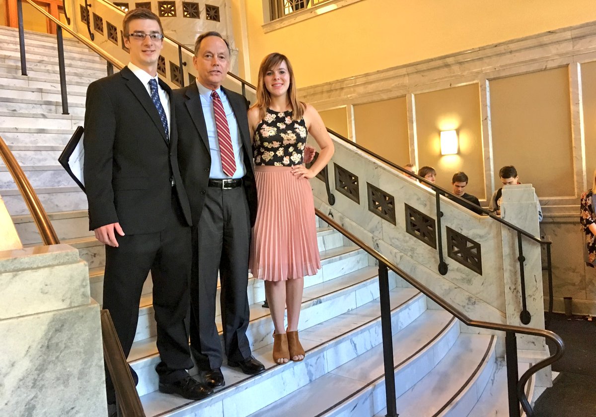 pittstate's tweet image. Your new @PSUSGA Prez and VP: Hank Cloninger and Kolleen Gladden from @PSUsilverback!