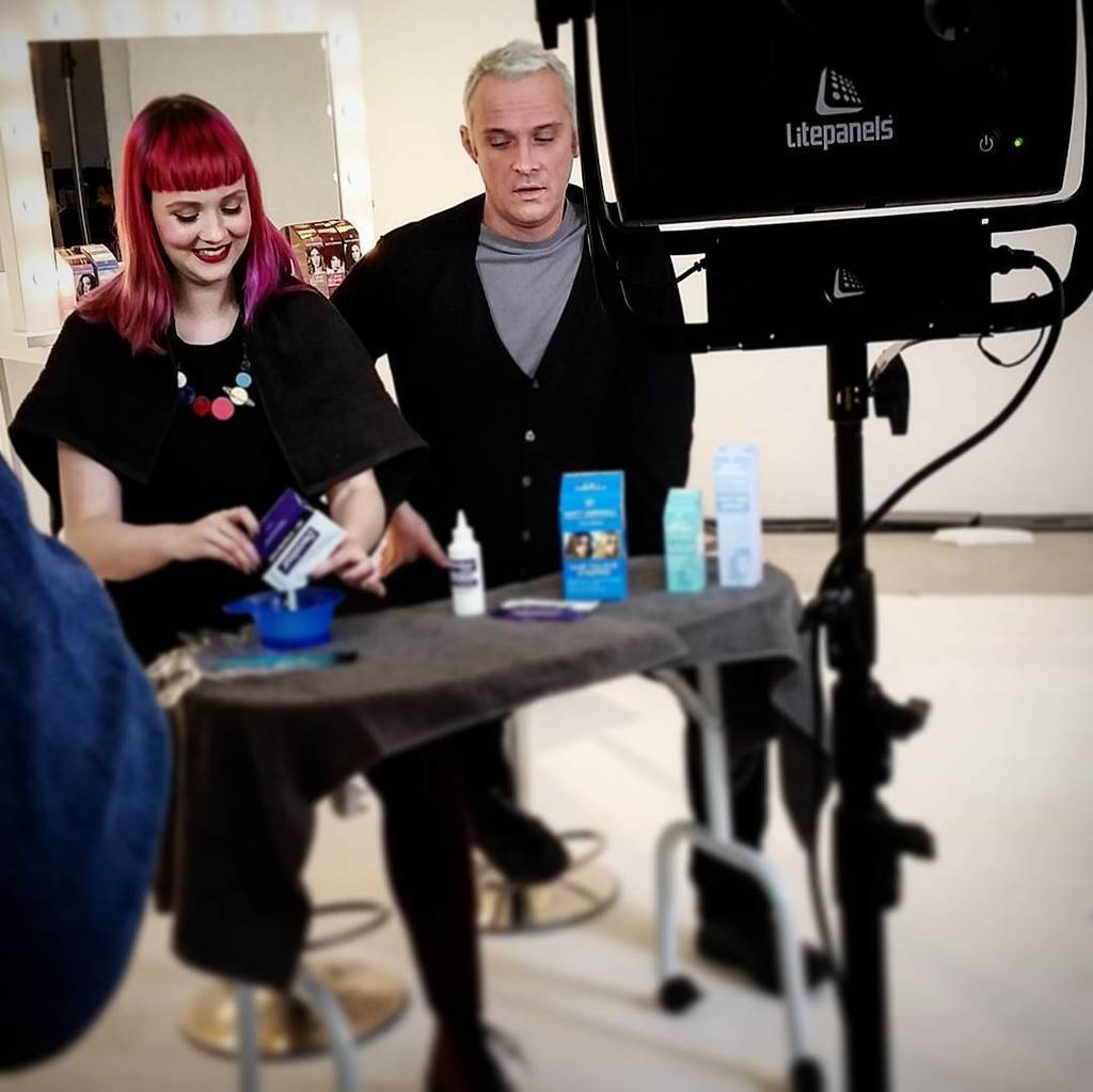 JayneKitsch's tweet photo. Action shot. Filming for @scottcornwall with the man himself! I worked on the original lau… https://t.co/kERkP1giqI https://t.co/pQmnkvHJS6