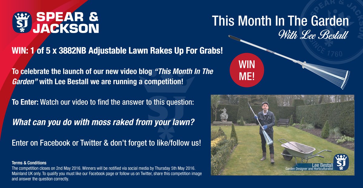spearandjackson's tweet photo. Watch our new Video "This Month In The Garden" with Lee Bestall &amp; enter our 2nd #competition https://t.co/a1K3E3xKqm https://t.co/g429LJ14ai