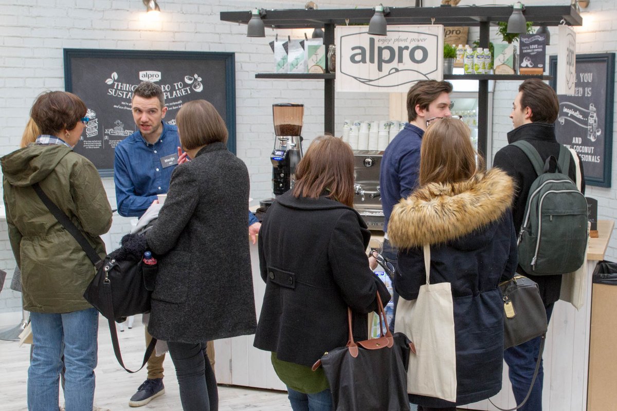 Alpro's tweet photo. If you enjoy your coffee, come and see us at stand HP12 #LondonCoffeeFestival for an #AlproCoffee. https://t.co/3kA0IERUhm