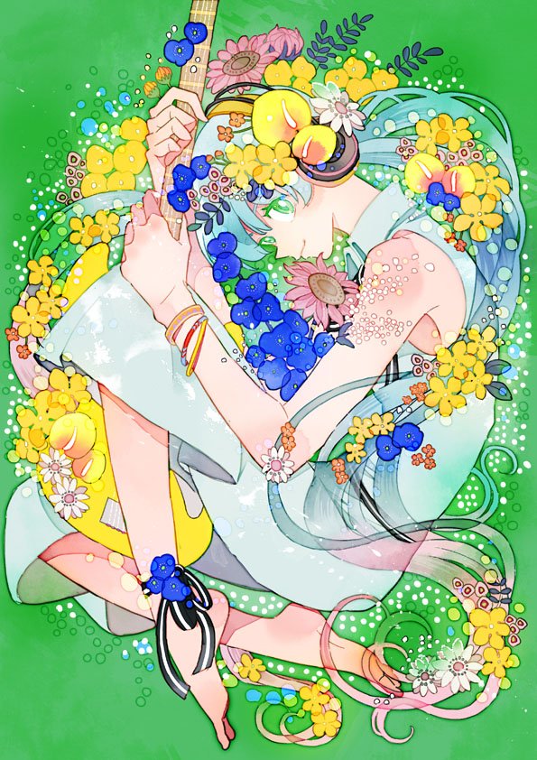 「ミクちゃんのクリアカードのガムのやつでこの夏なミクちゃんでおじゃましましたっ 5」|吉田ヨシツギのイラスト