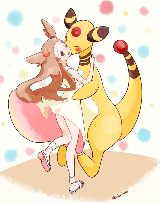 #ポケモントレーナー版深夜の真剣お絵描き60分一本勝負
ミカンちゃんとアカリちゃん! 