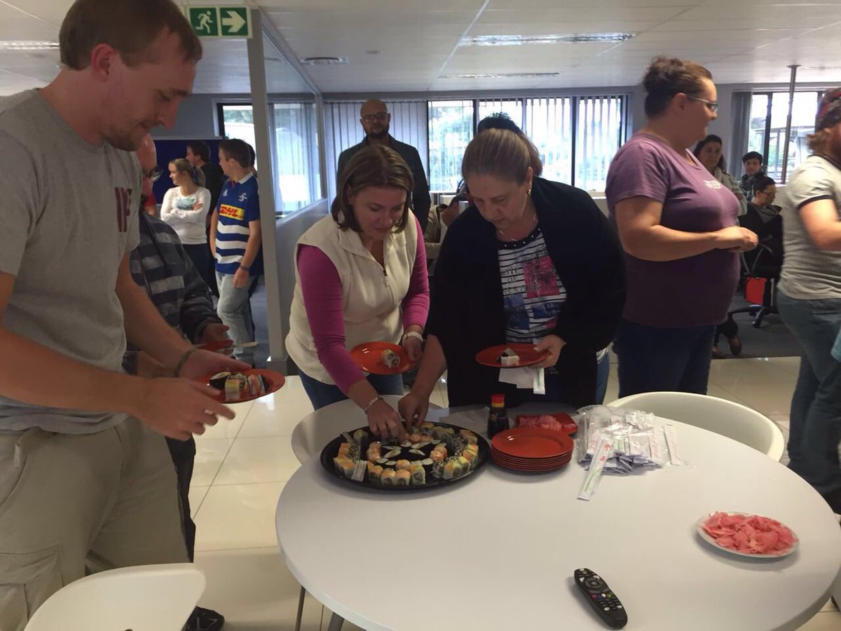 GenasysTech's tweet image. Sushi Friday in the JHB Office. #BestTeam #NeverForgetToHaveFun