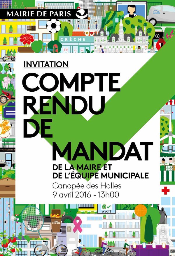 RDV demain sous la Canopée pour le compte-rendu de mandat de la Maire de Paris ! #Parisagit lc.cx/47uK