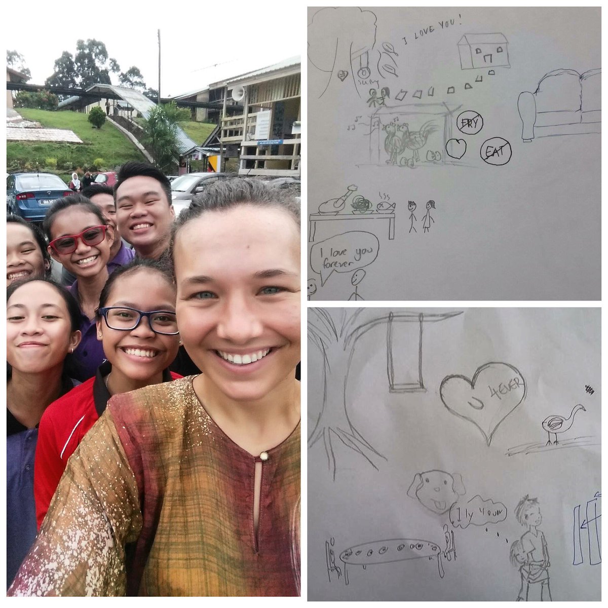 maggierogers's tweet photo. that's my extra rad sister on the left using my song "a love letter"  this wk to teach English with @FulbrightMY !! https://t.co/DiNIUDlnTN