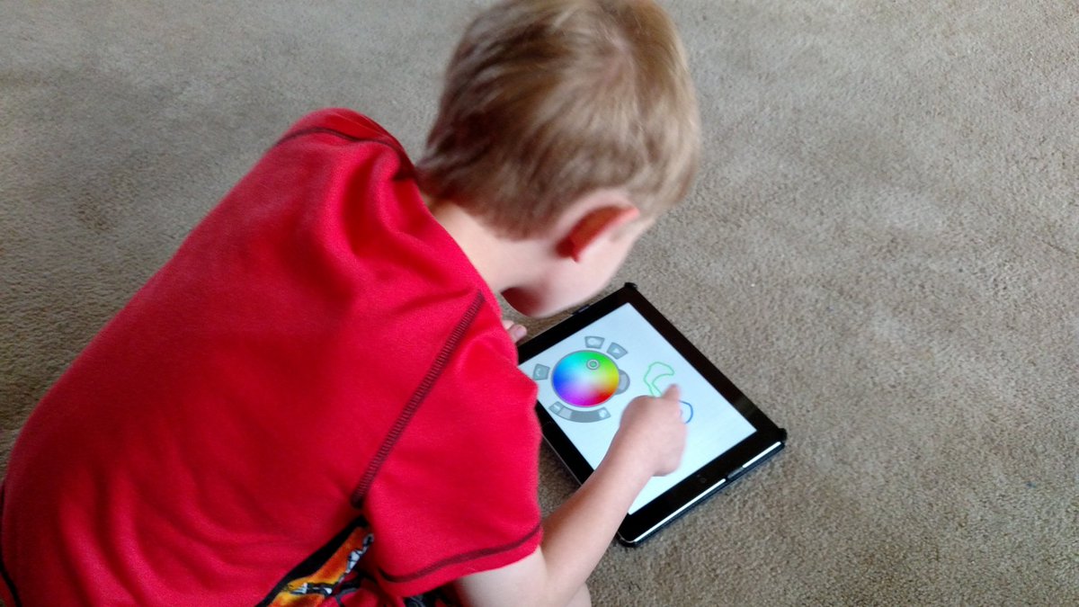 MrBadiner's tweet image. Jack doing some fun spring break coding with the @Sphero today! #FunTechLearning