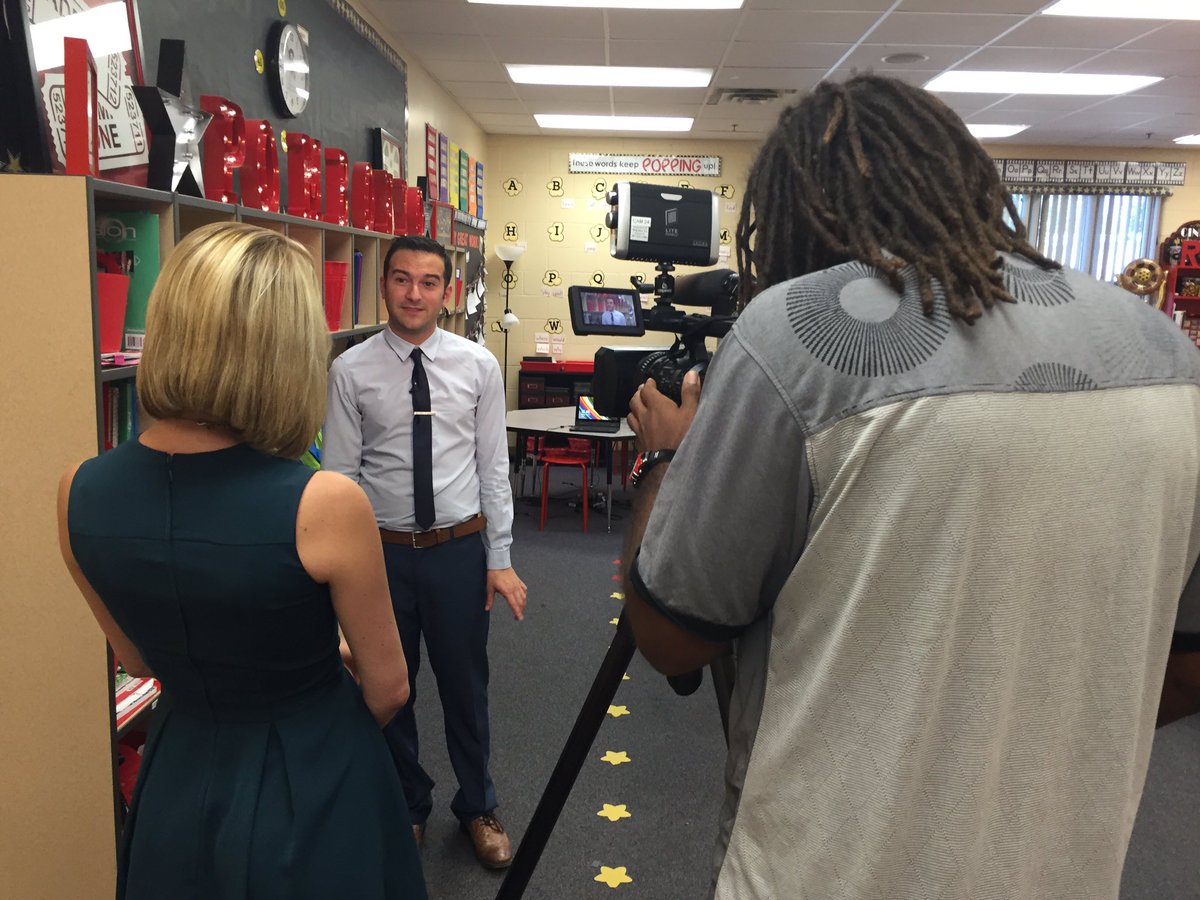 SCPSInfo's tweet image. .@news6wkmg @KirstinTVNews visit   @CLESCrocs &amp;amp; our SCPS 2017 Teacher of the Year!