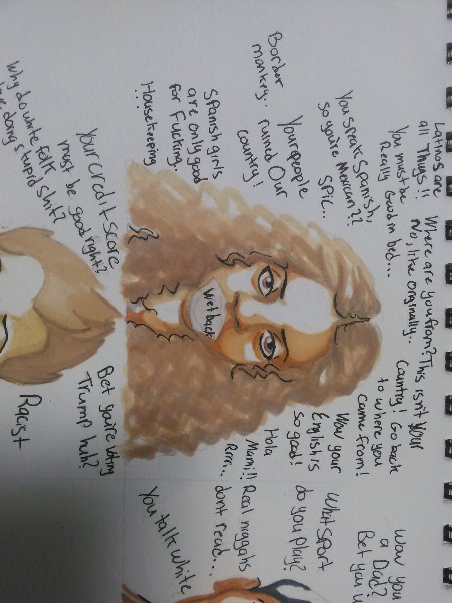 justiceB19's tweet image. #art #socialreflection #progress #latino #discrimination #projectsapling #artist #melanin #FoodForThought