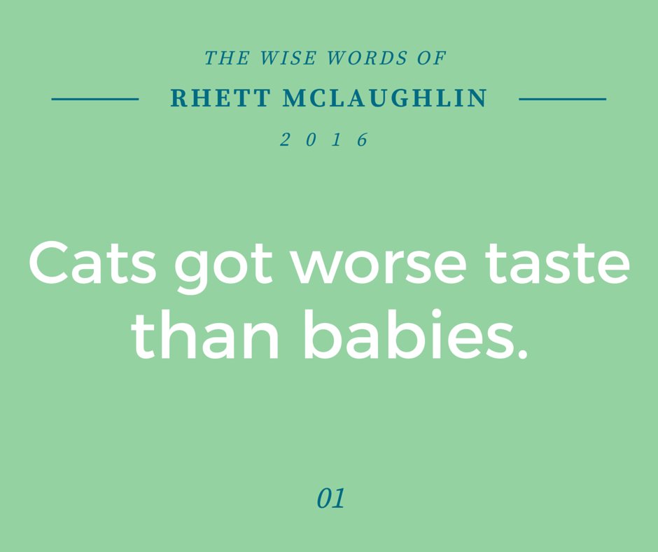 Mythical's tweet photo. Rhett and his words. https://t.co/RWHXf4l03T